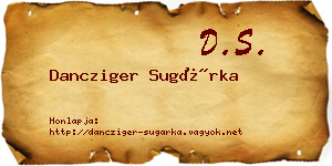 Dancziger Sugárka névjegykártya